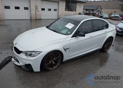 2016 BMW M3 z USA, uszkodzony, nr VIN WBS8M9C59G5D31302
